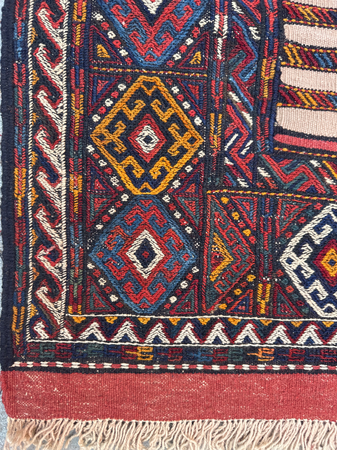 3'x6' East Persian Qutchan Beluch Sofreh Kilim