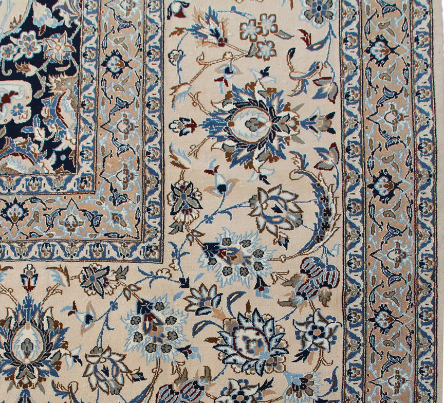 17'x27' Large Hand Knotted Persian Nain Rug