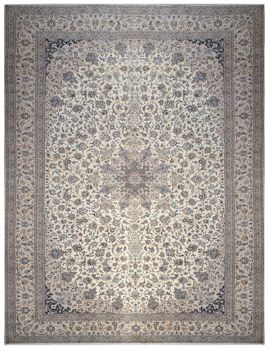 17'x27' Large Hand Knotted Persian Nain Rug