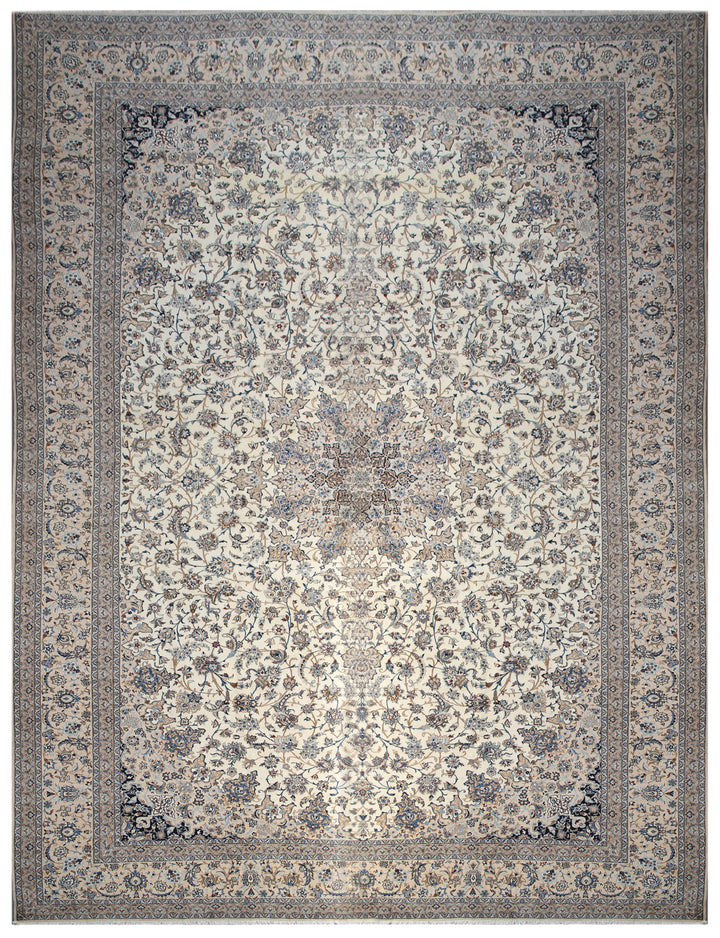 17'x27' Large Hand Knotted Persian Nain Rug