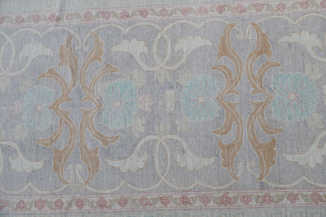 One-of-a-Kind Afghan Hand-Knotted Ariana Organic Wool Runner (Short Pile)