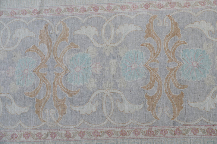 One-of-a-Kind Afghan Hand-Knotted Ariana Organic Wool Runner (Short Pile)