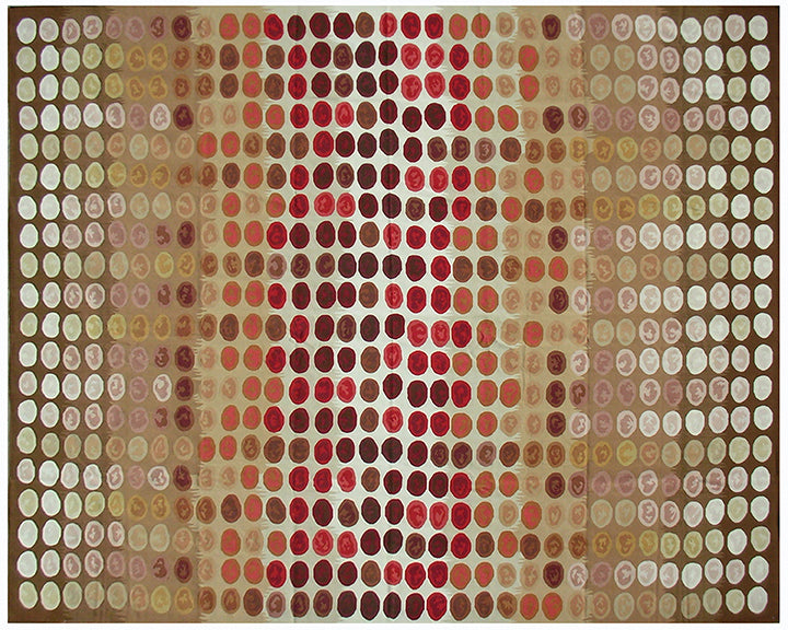 Modern Aubusson Rug 12x9 | Luxury Linear Geometric Design