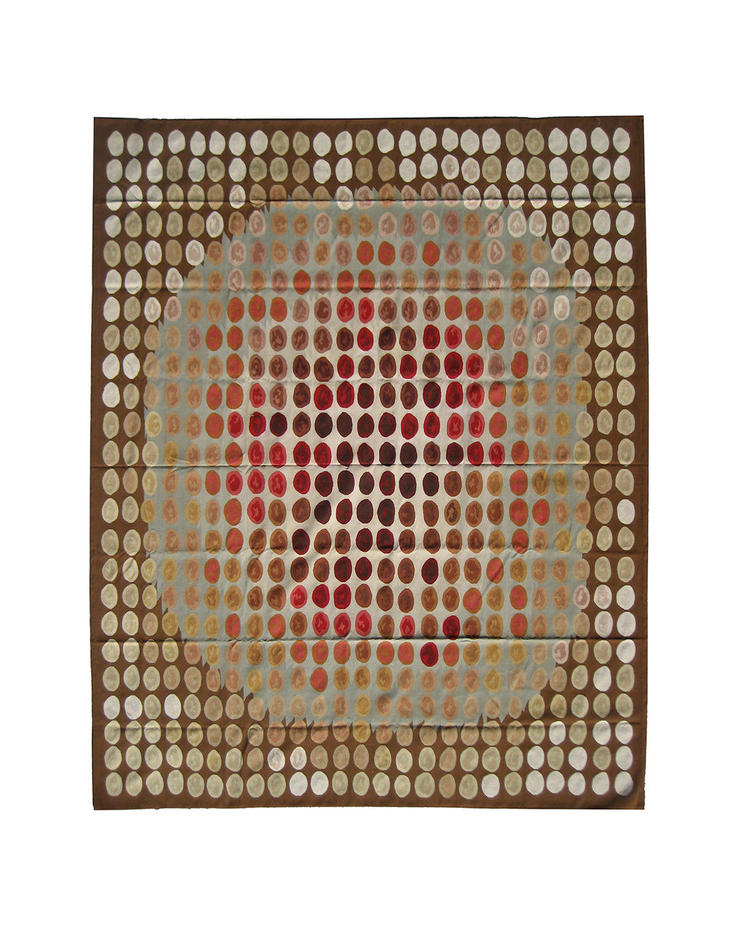 Modern Aubusson | Wool & Silk Rug | 9x12 Unique Geometric Luxury