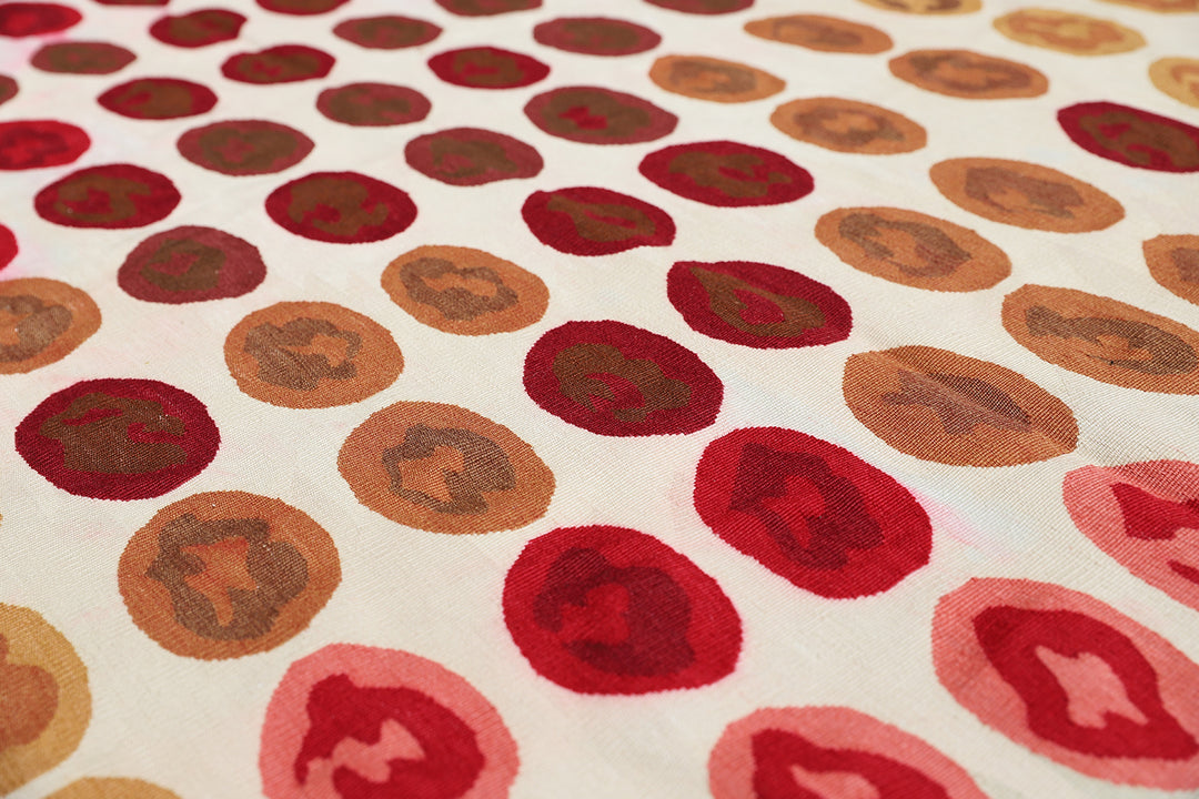 Modern Aubusson | Wool & Silk Rug | 9x12 Unique Geometric Luxury