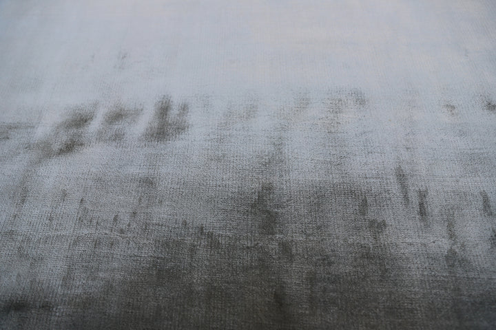 12x15 Sophisticated Silver Grey Handloomed Modern Rug