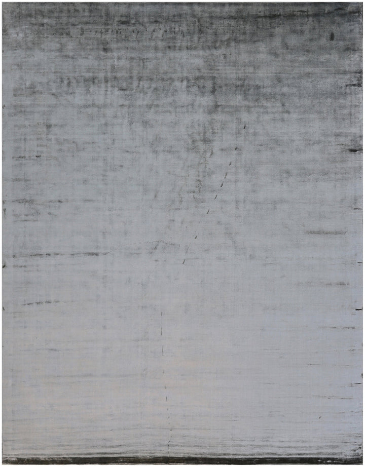 12x15 Sophisticated Silver Grey Handloomed Modern Rug