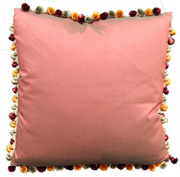 Handmade 2x2 Perot Floral & Bird Handwoven Pillow Cover | Ariana Rugs West Hollywood