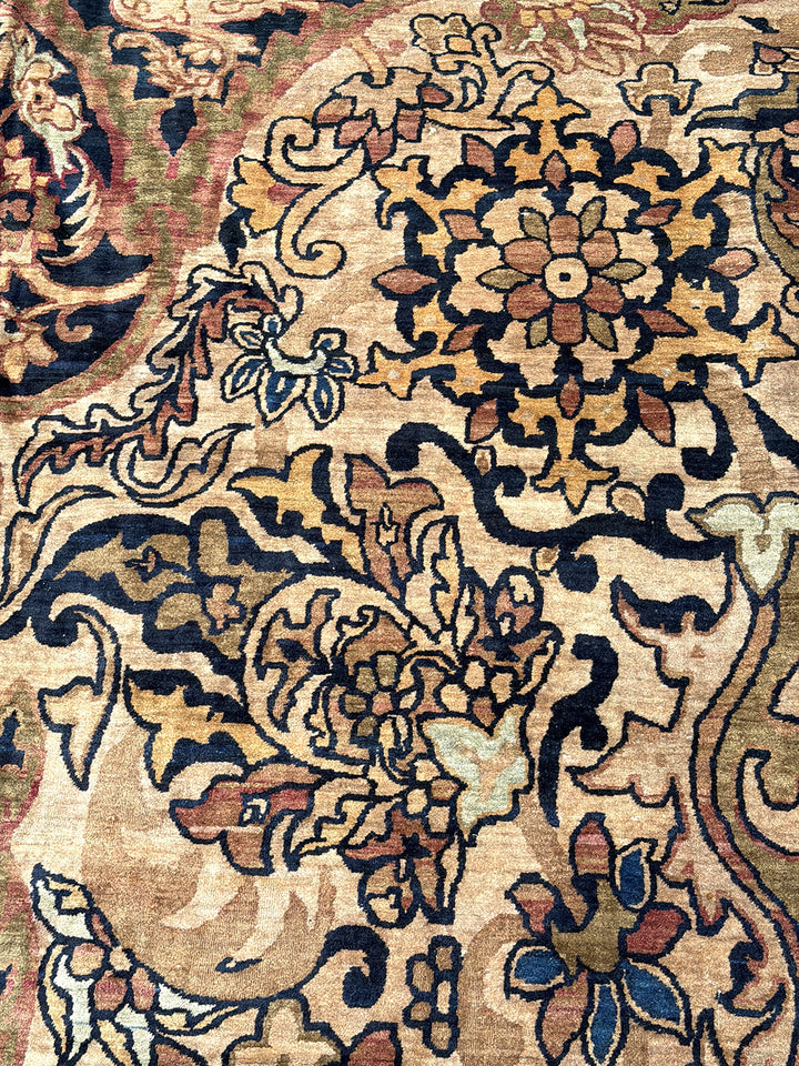 Signed Antique Kermanshah Rug 24x20 | Master Aboul Ghasem Kermani