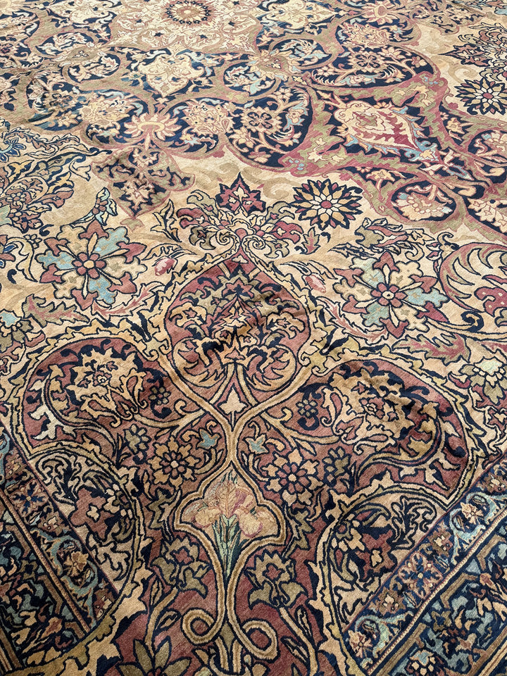 Signed Antique Kermanshah Rug 24x20 | Master Aboul Ghasem Kermani