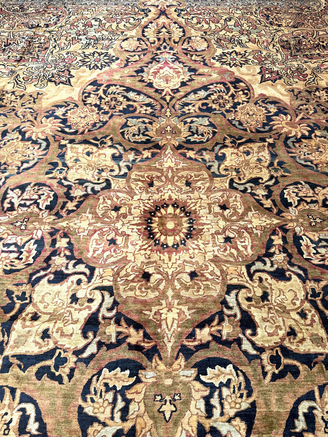 Signed Antique Kermanshah Rug 24x20 | Master Aboul Ghasem Kermani