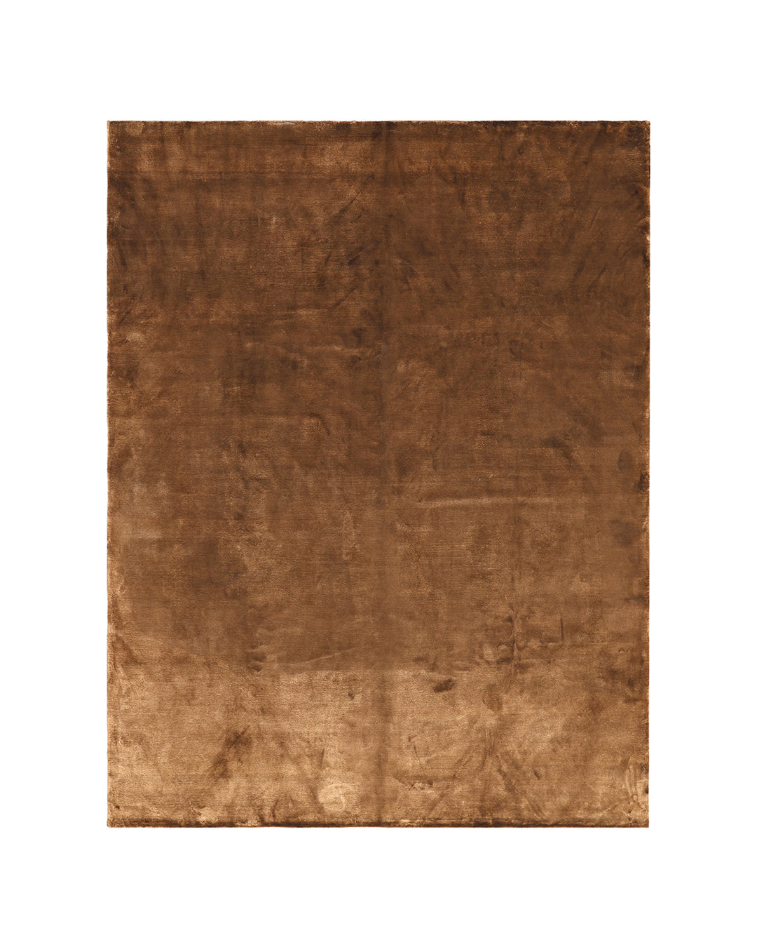 Ariana Modern Hand-Knotted Silk Rug in Solid Mocha