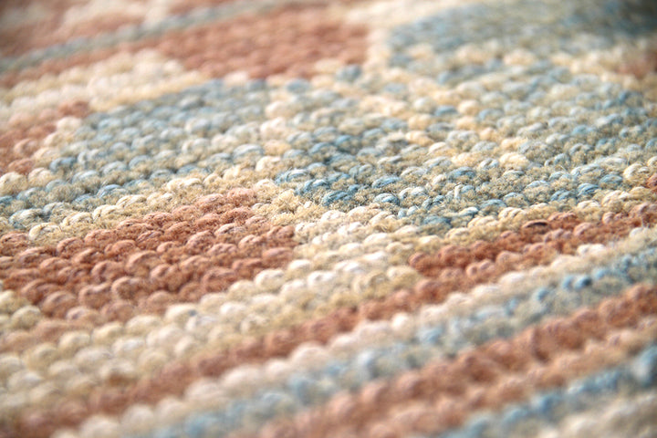 Traditional-Ushak-Ivory-Pastel-Orange-Arts-and-Crafts-Floral-Rug