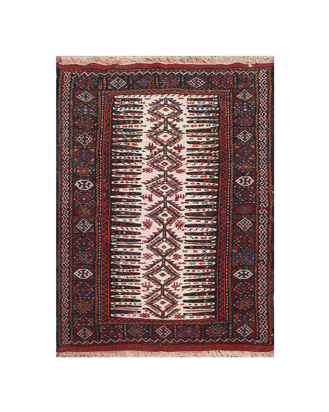 ntique East Persian Quchan Baluch Soumak Kilim