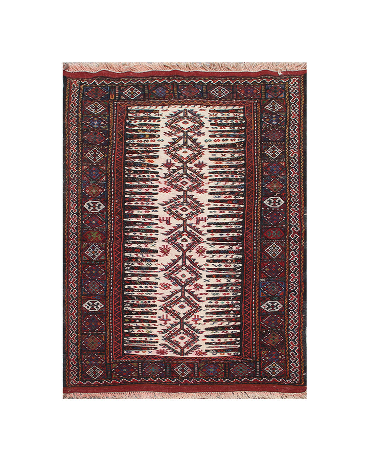 ntique East Persian Quchan Baluch Soumak Kilim