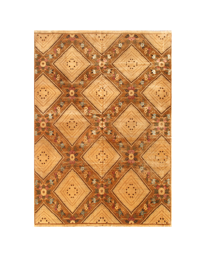 6x9 Fine Wool and Silk Ariana Traditional Rug
