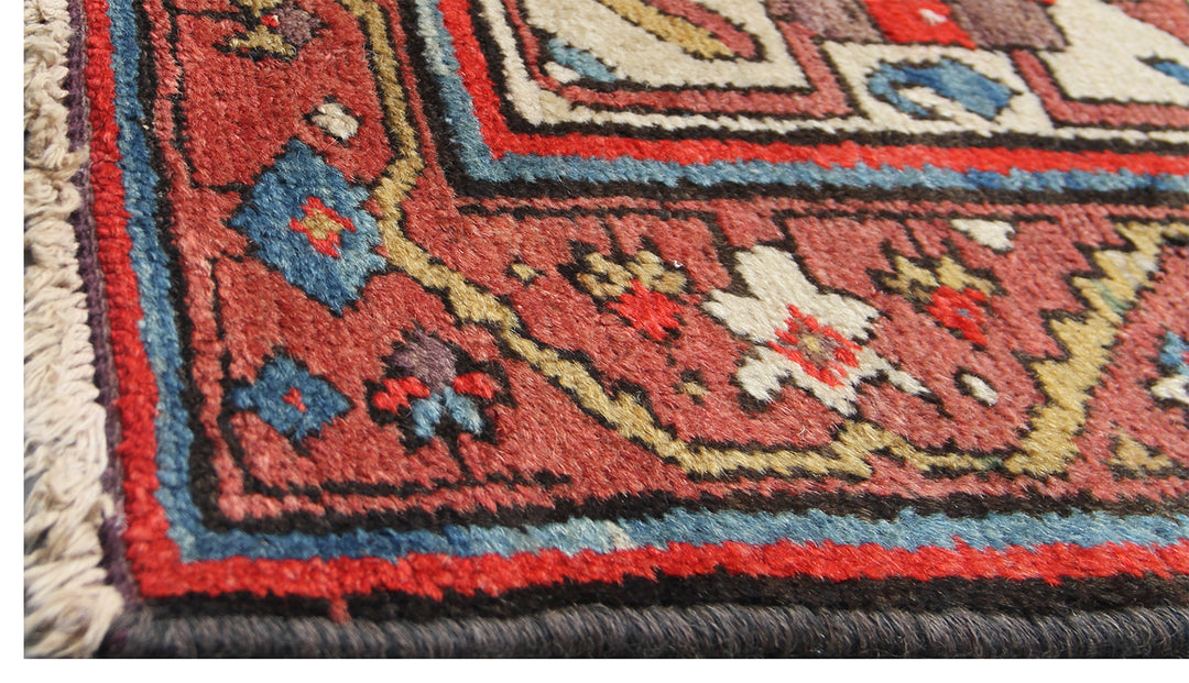 10' x 12' Colorful Geometric Antique Bakhtiar Rug | Early 1900s Persian Rug
