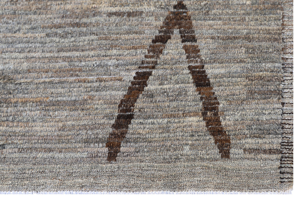 10' x 14' Ariana Moroccan Style Barchi Rug | Grey & Brown