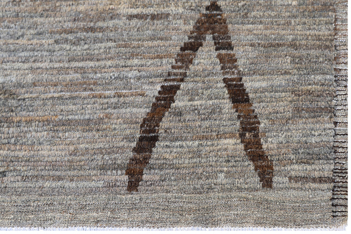 10' x 14' Ariana Moroccan Style Barchi Rug | Grey & Brown