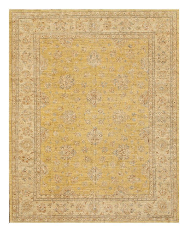 8'x10' Yellow Gold Agra Design Ariana Traditional Area Rug