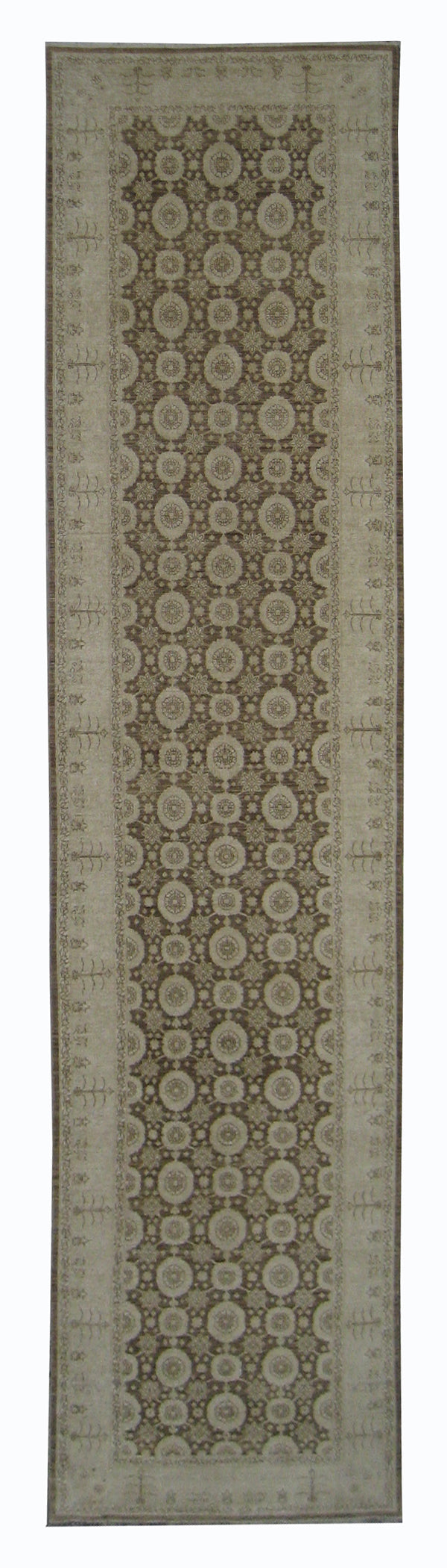 4x16 Brown Beige Ariana Traditional Long Runner Rug