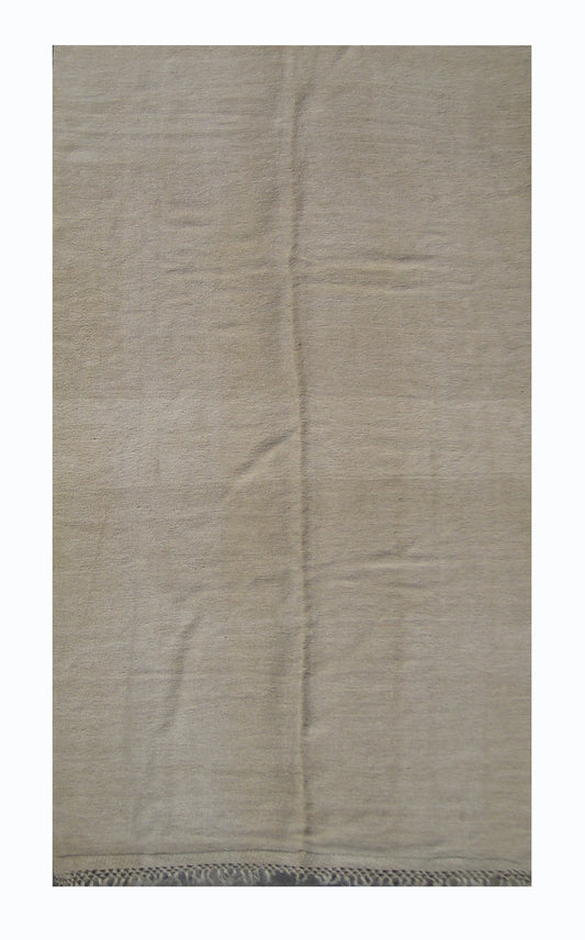 9.11 x  5.03 Solid Tan Afghan Flat-weave Kilim