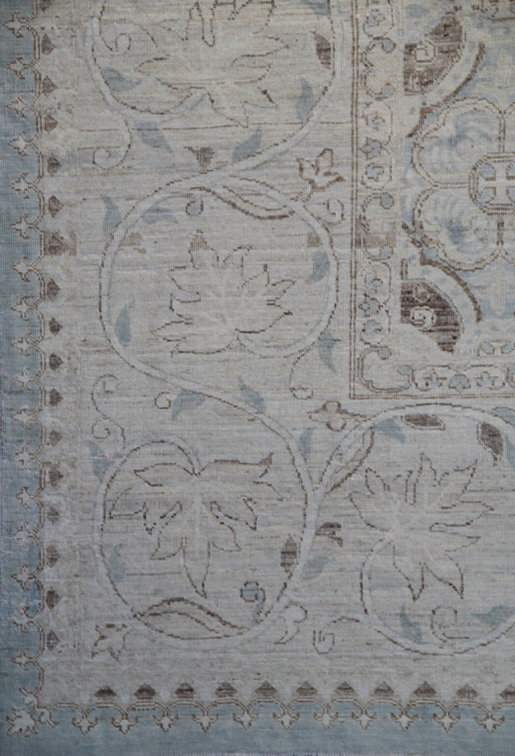 10'x13' Afghan Hand-Knotted Vintage Rug | Organic Wool | Hazara Made