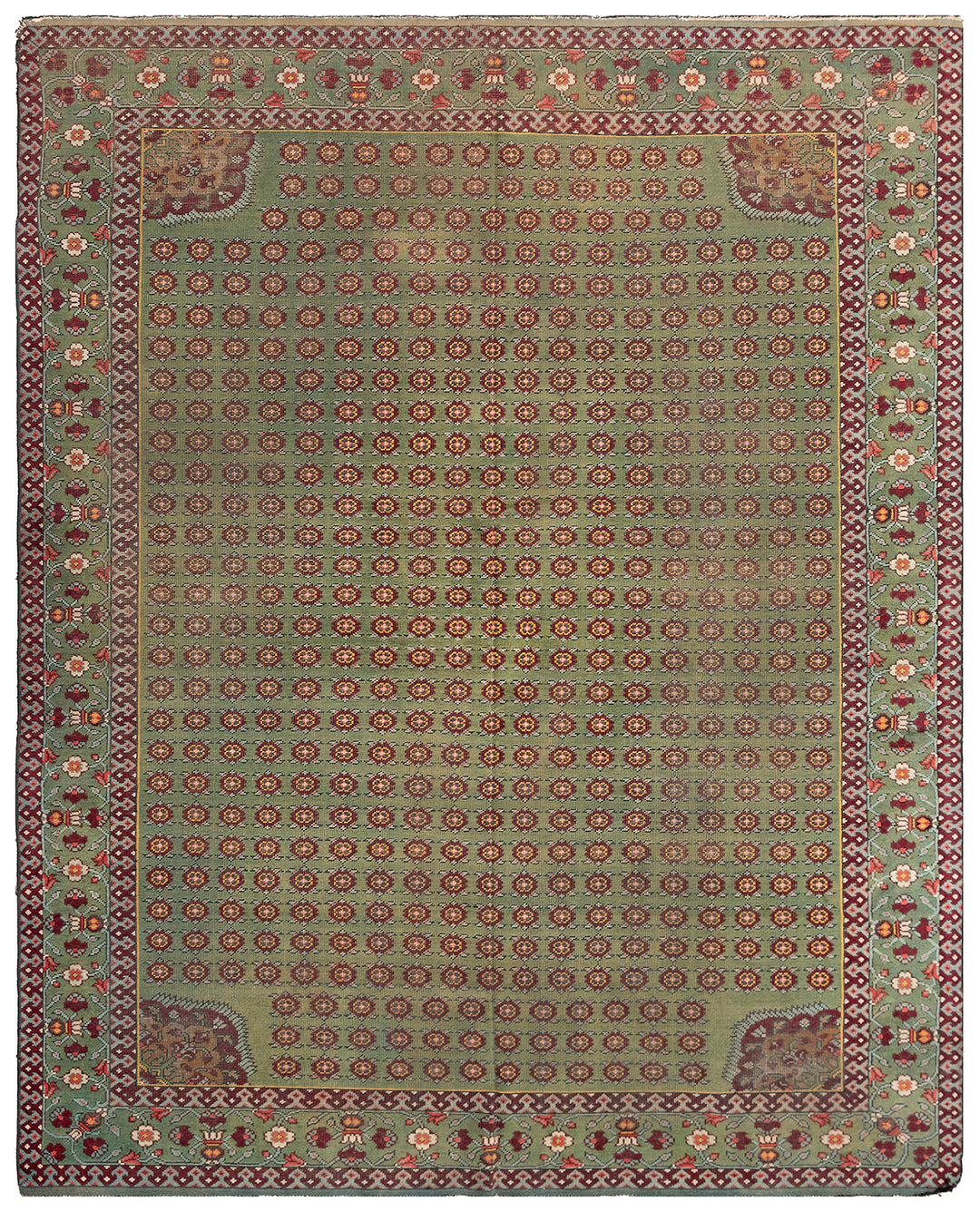 Antique English Rug | Hand-knotted Rug | Wool Rug