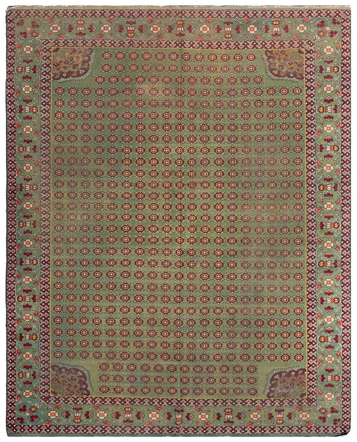 Antique English Rug | Hand-knotted Rug | Wool Rug