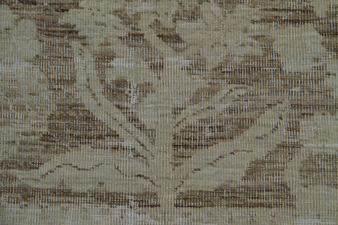 10'x13' Hand-Knotted Afghan Floral Rug | Organic Wool | Bessarabian Design