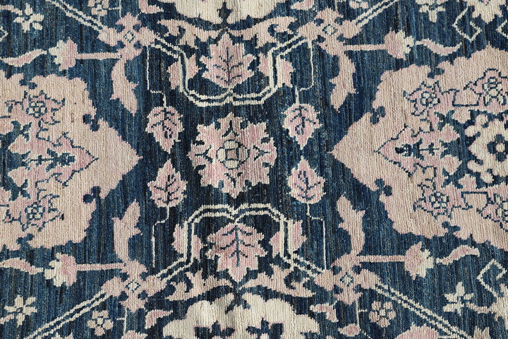 10'x13' Navy Blue Ariana Agra Design Transitional Rug