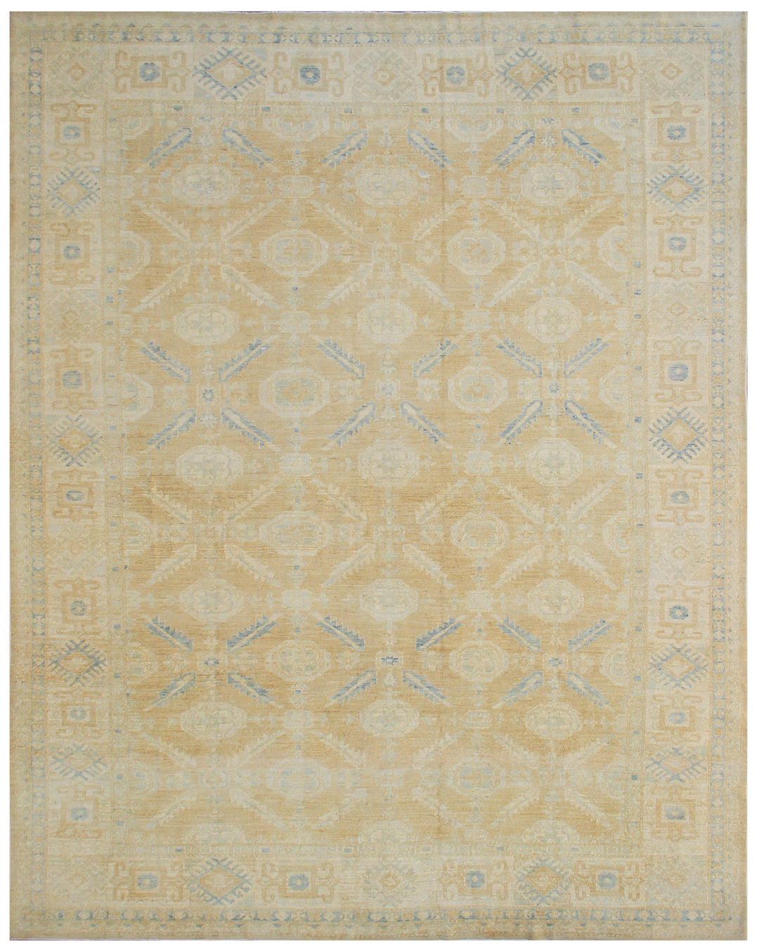 Transitional Geometric Rug | Ariana Hazara Rug