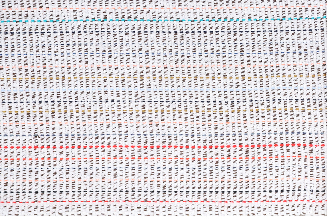 10'x13' Vintage Handwoven Turkish Kilim Rug | Modern Luxury Stripe Kilim