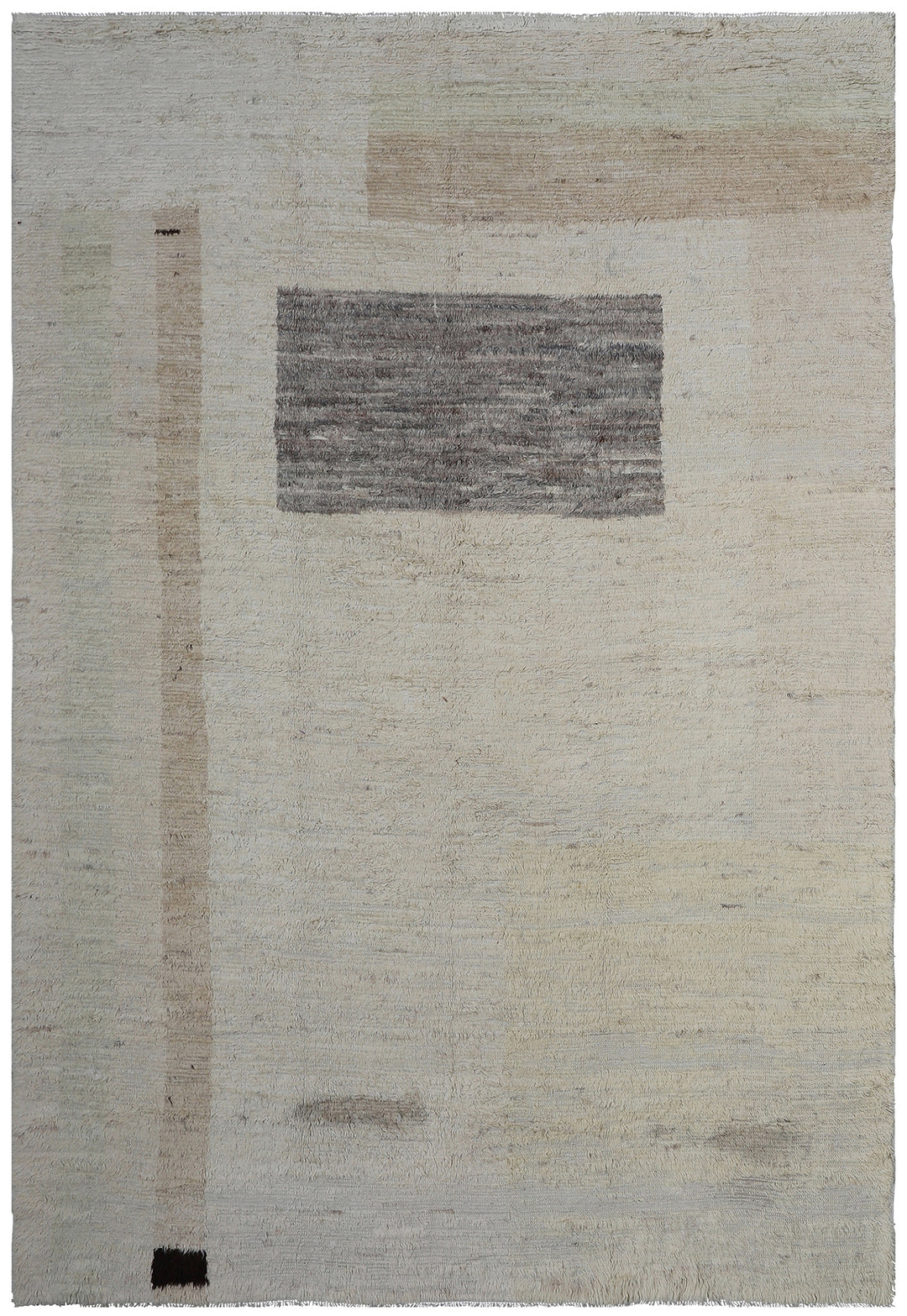 wool area rug - shag rug - beige morrocan rug - ariana barchi collection - rug id: 16683