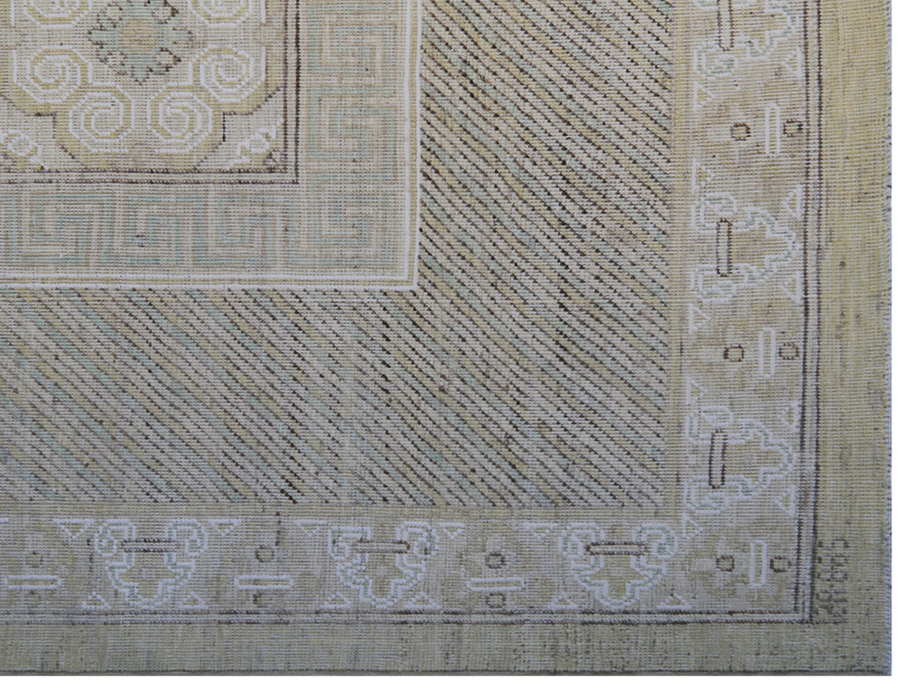 10'x13' Wool Area Rug | Samarkand Geometric Design Rug