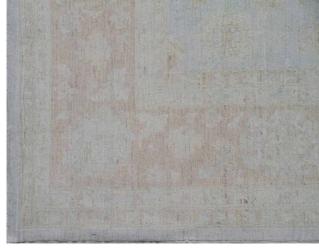 10'x13' Wool Area Rug | Pale Blue | Ariana Agra Rug