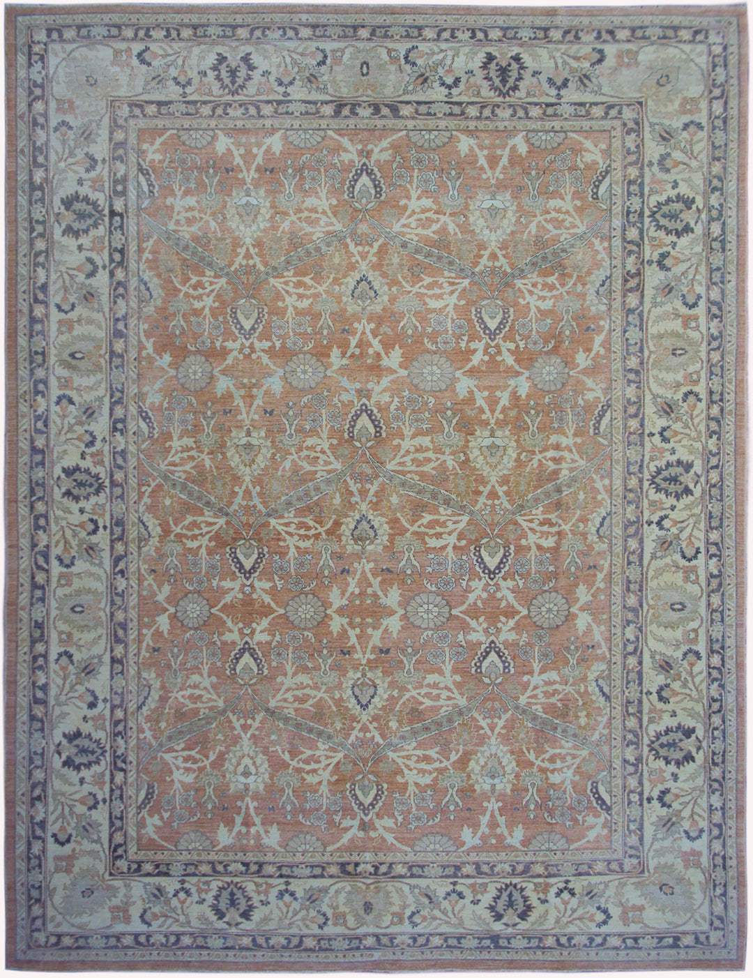 10'x13' Wool Orange Rug | Ariana | Floral Persian Rug