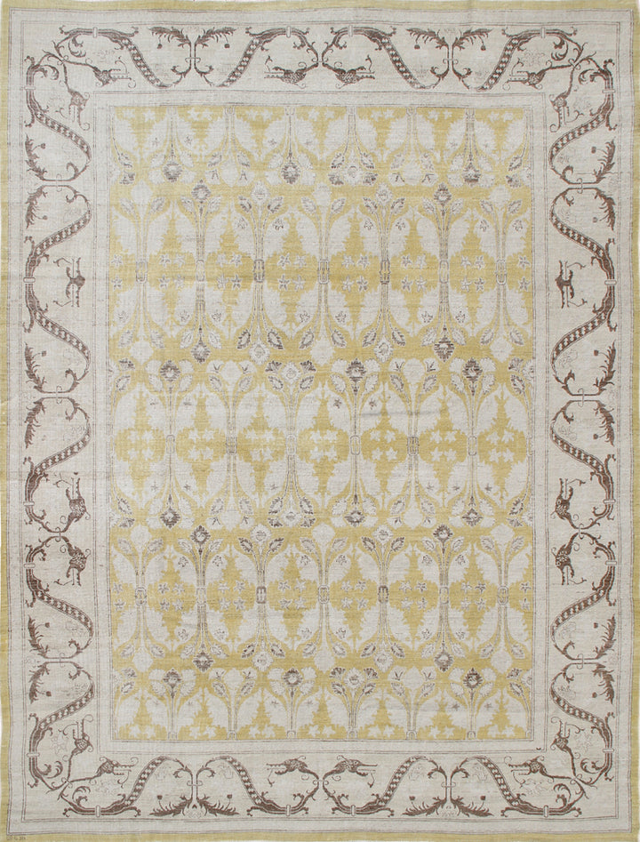 10'x13' Yellow Wool Rug | Ariana | Spanish Rug