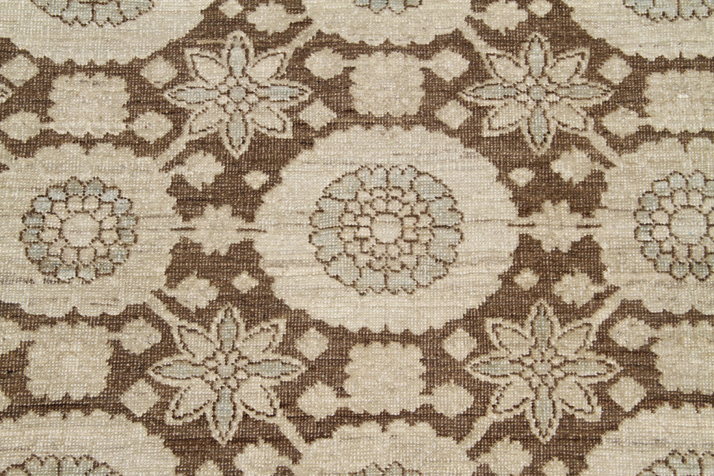 10'x14' Brown Rug | Ariana Traditional | Tabriz Rug