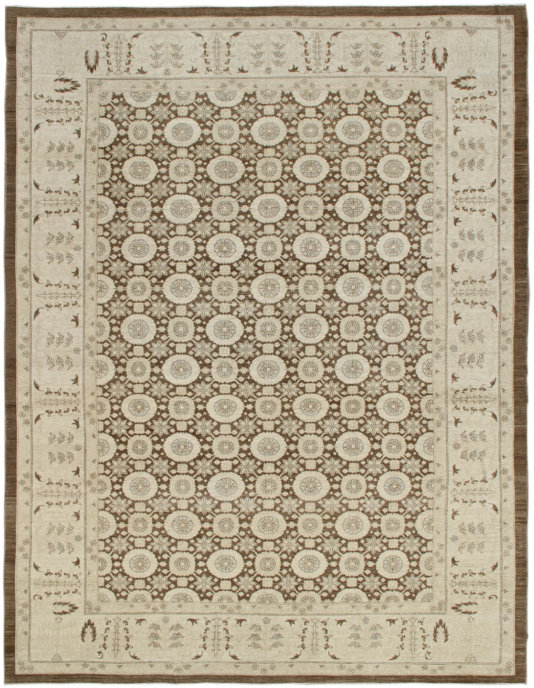 10'x14' Brown Rug | Ariana Traditional | Tabriz Rug