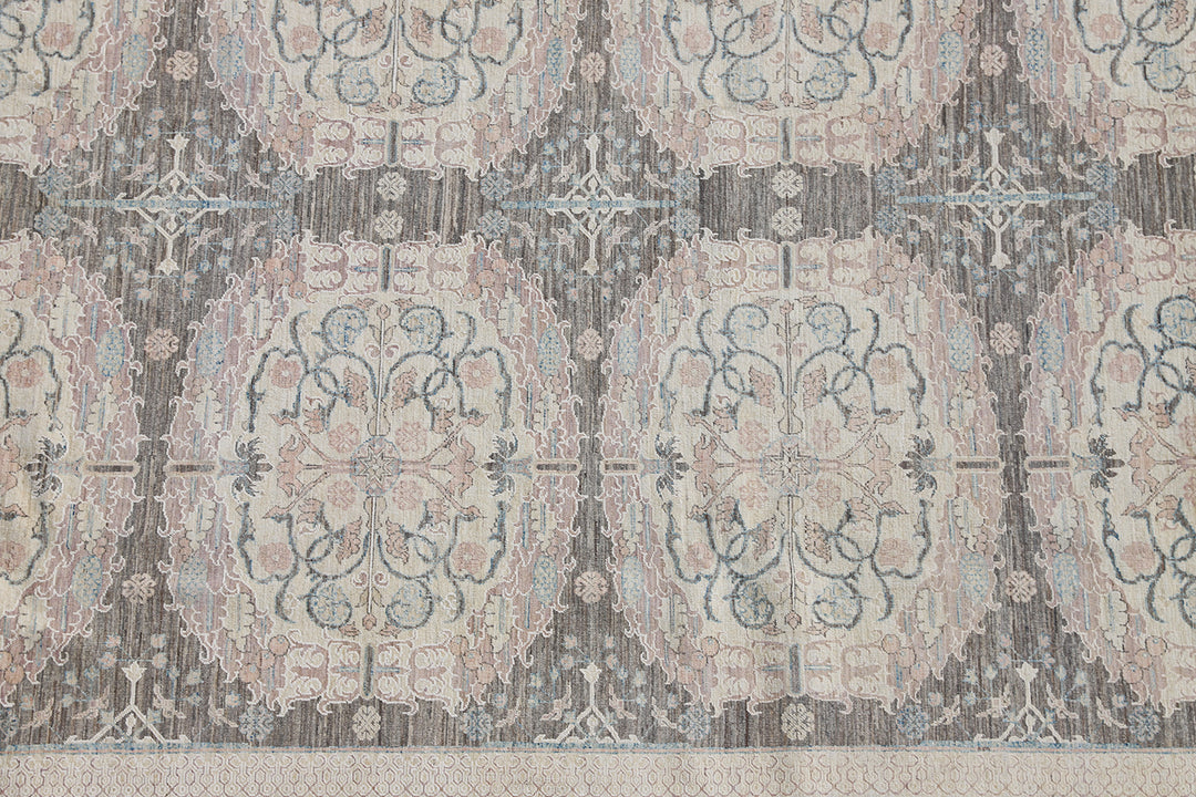 10'x14' Fine Gray Spanish Design Ariana Transitional Rug