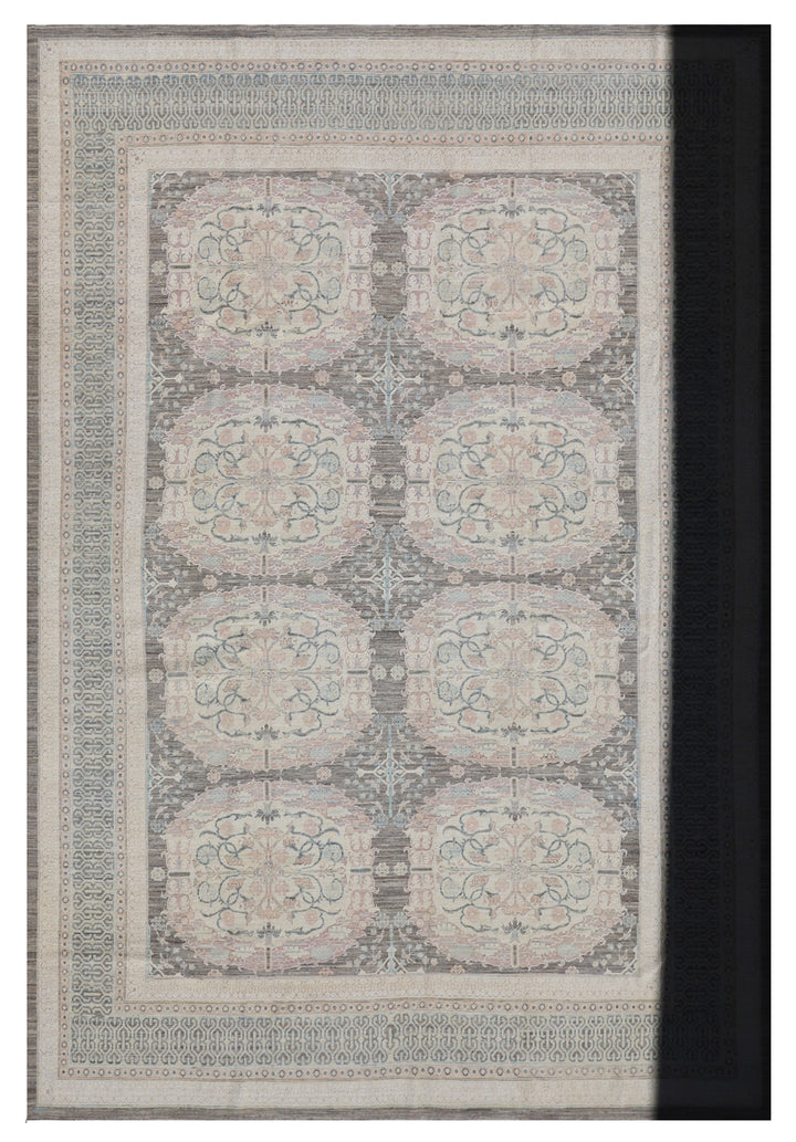 10'x14' Fine Gray Spanish Design Ariana Transitional Rug