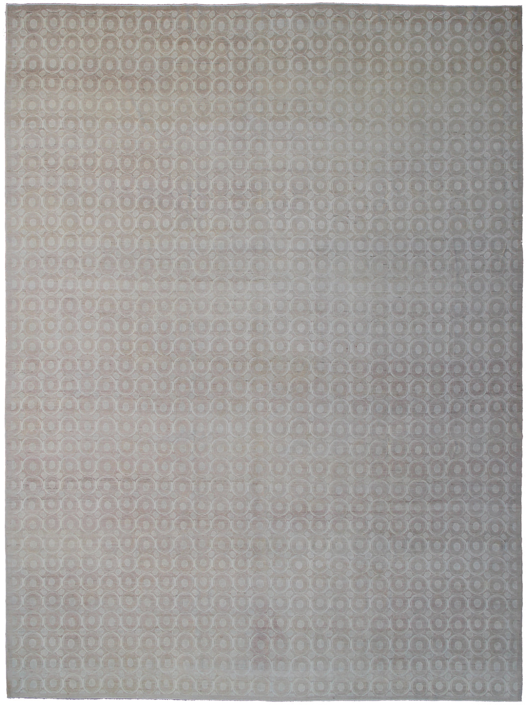 Knotted Wool Rug | Ariana Modern Circular Design Rug