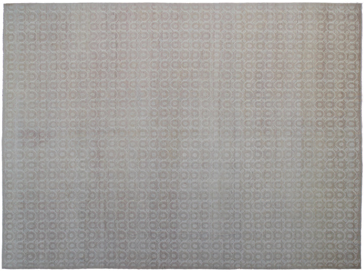 Knotted Wool Rug | Ariana Modern Circular Design Rug