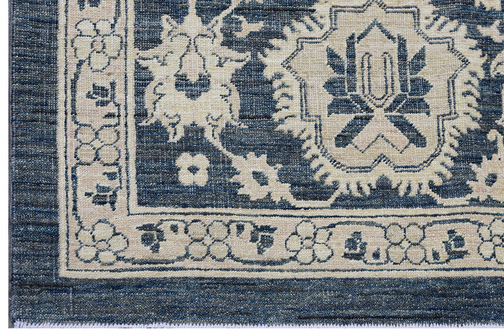10'x14' Navy Blue Agra 505 Design Ariana Traditional Rug