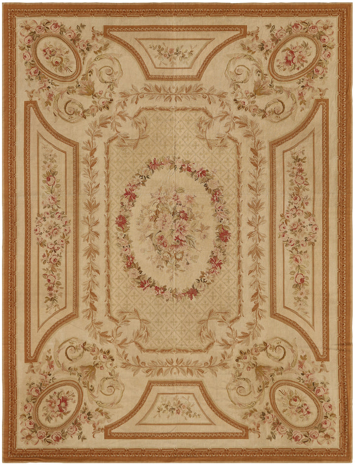 10'x14' Needlepoint Rug | French Aubusson Design Area Rug