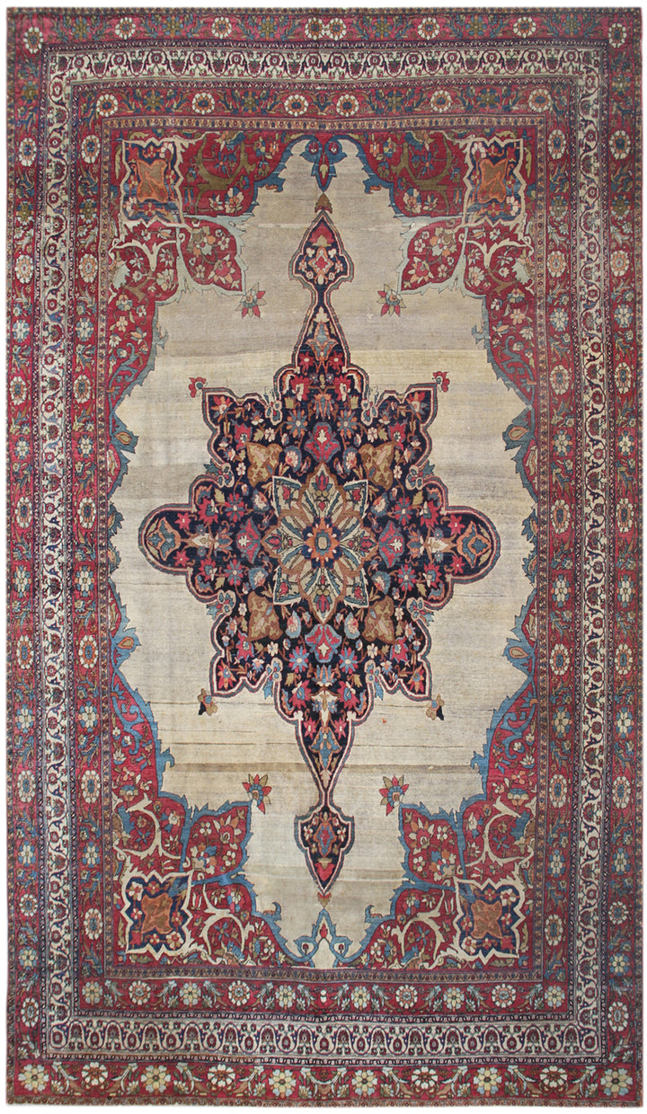 Antique Persian Kermanshah Rug | Hand-knotted Wool Rug