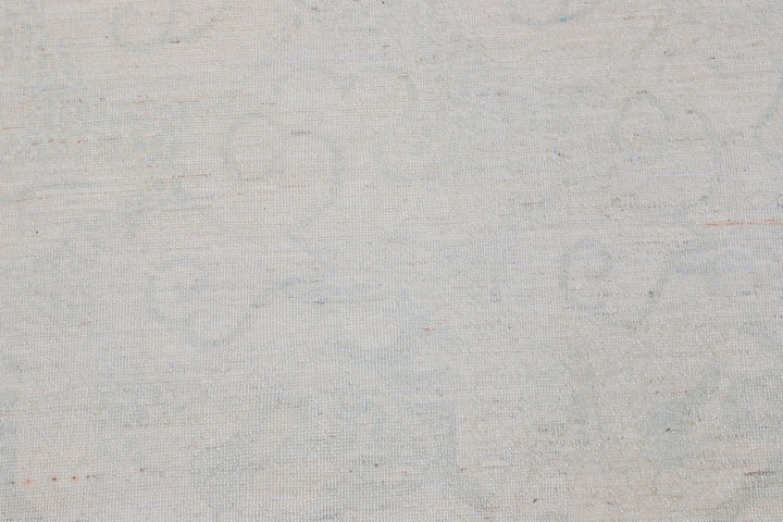 10'x14' Soft White Afghan Hand-Knotted Rug | Asian Design | Vintage Collection
