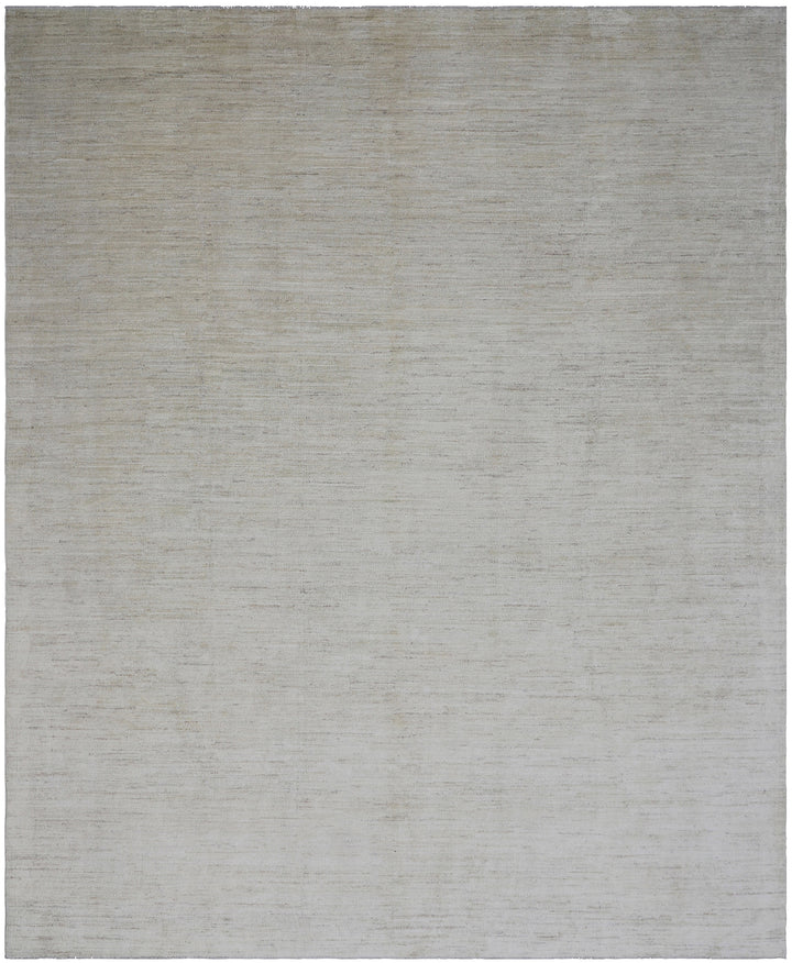 10'x14' Wool Rug | Solid Ivory Ariana Modern Wool Rug