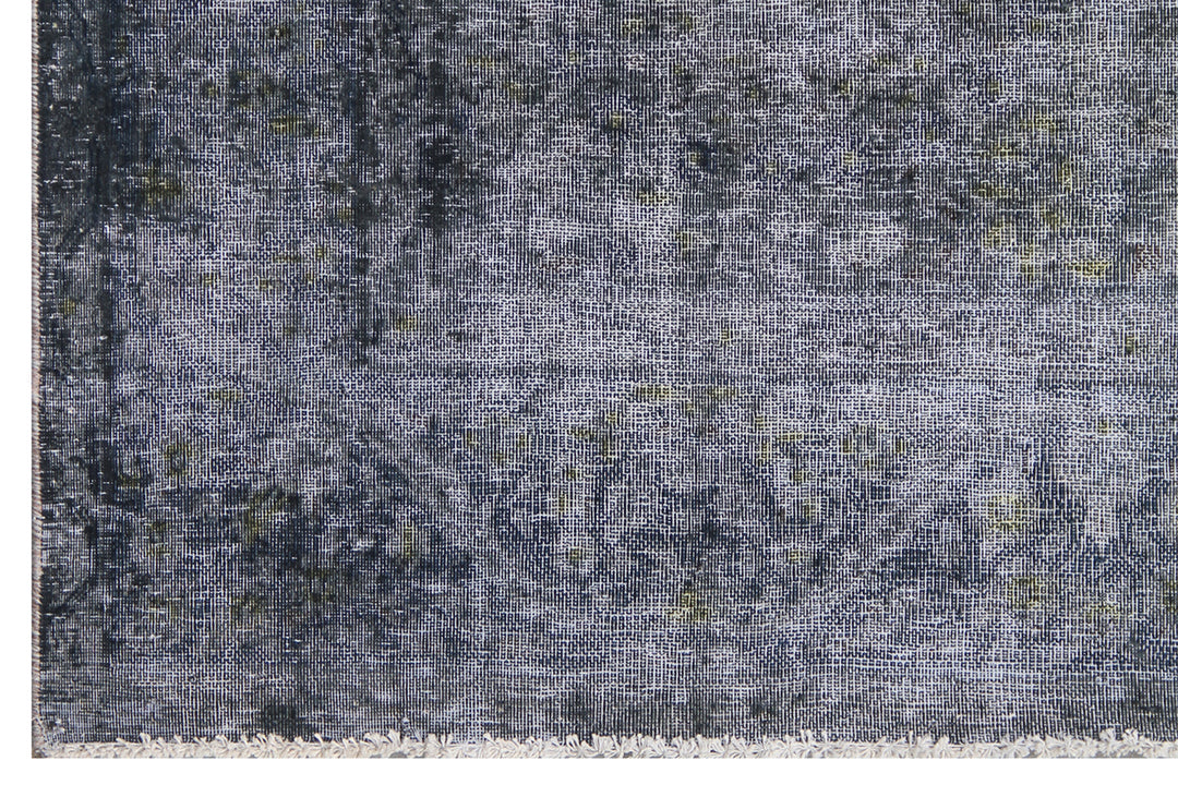 10'x15' Blue Overdyed Persian Medallion Rug | Hand-Knotted Organic Wool